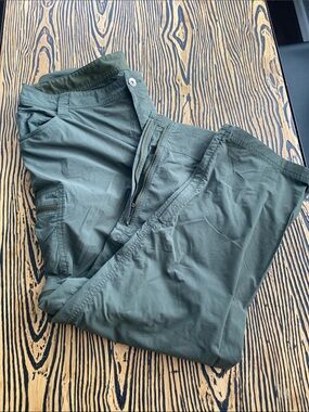 Marmot Olive Cargo Pants Zip Off - Men's Outdoor Utility Style